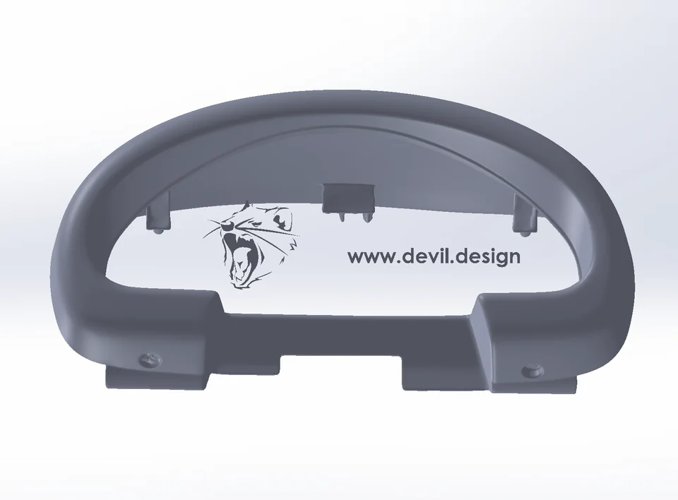 Mazda Miata NA6/NA8 left-hand-drive cluster visor – interactive model preview