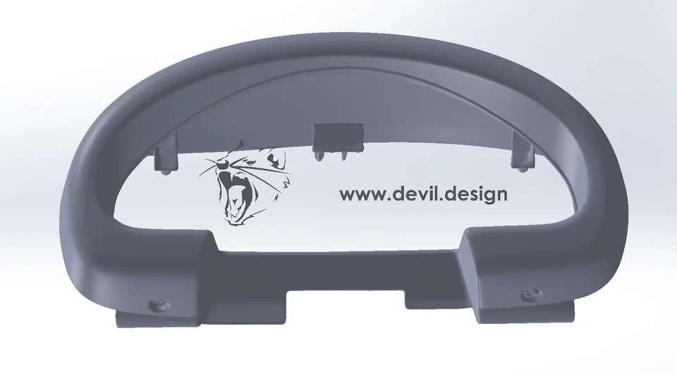 Mazda MX-5 NA6/NA8 right-hand-drive cluster visor – interactive model preview