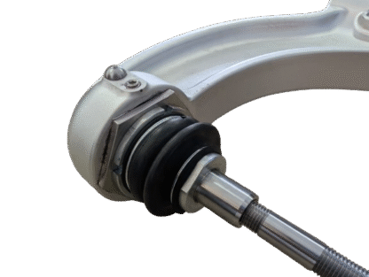 Rebuildable rear upper control arm for Maserati 3200, 4200, and GranSport with replaceable ball joint
