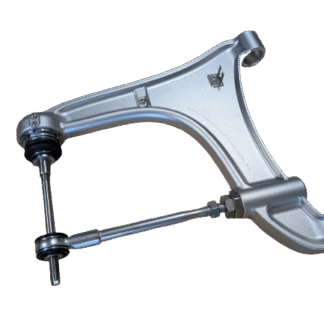 Rebuildable rear lower control arm for Maserati 3200, 4200, and Gransport with optional OEM or polyurethane bushings