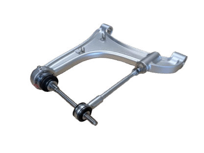 Rebuildable rear lower control arm for Maserati 3200, 4200, and Gransport with optional OEM or polyurethane bushings