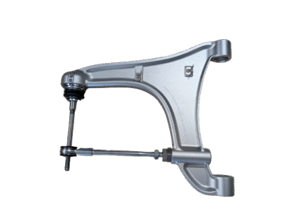 Rebuildable rear lower control arm for Maserati 3200, 4200, and Gransport with optional OEM or polyurethane bushings