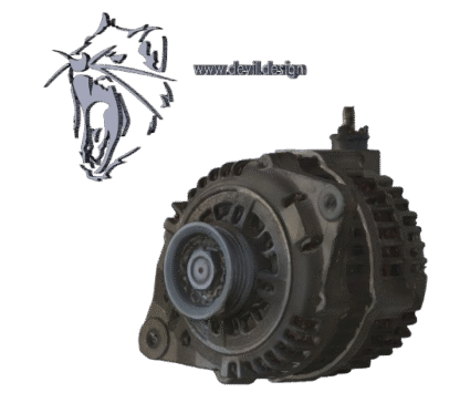 3D scan model of NB8A MX-5 Miata BP4W-18-300C alternator