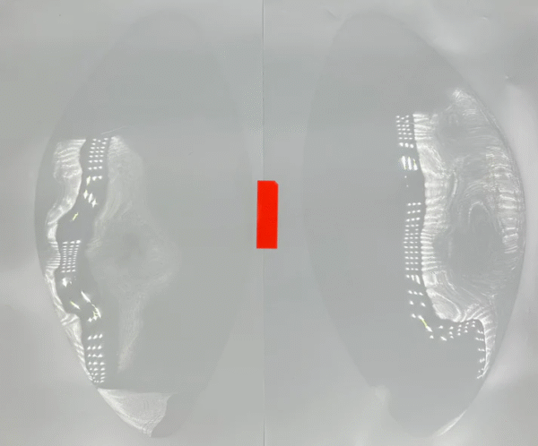 Ferrari 360 headlight lens replacement kit including left and right UV-resistant polycarbonate lenses