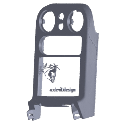 3D scan model of Mazda MX-5/Miata NA6 tombstone radio surround NA01-55-210B-00