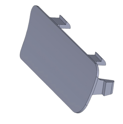 3D model of NB MX-5 centre console blanking plate STL