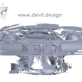 3D scan STL of RHD BMW E36 engine bay from 1997 318is