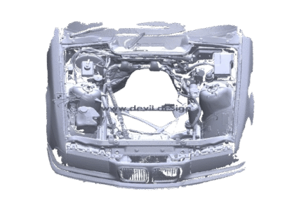3D scan STL of RHD BMW E36 engine bay from 1997 318is
