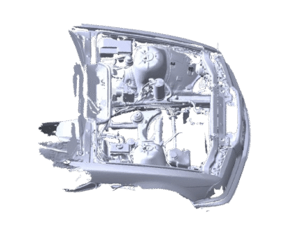 3D scan STL of RHD BMW E36 engine bay from 1997 318is
