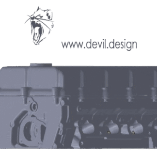 3D scan of BMW M44 engine cylinder head assembly