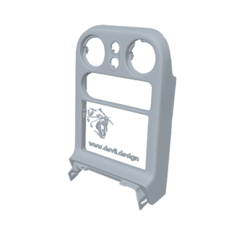 3D Scan of Mazda MX-5/Miata NA6 Tombstone Radio Surround — 3D preview render