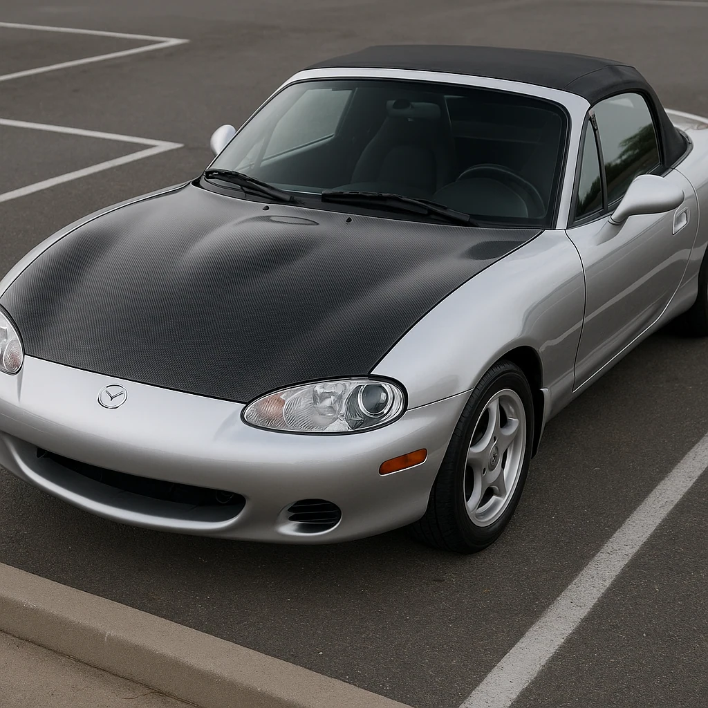 Mazda MX-5 NB Dry Carbon OEM-Style Bonnet - supplier product photograph