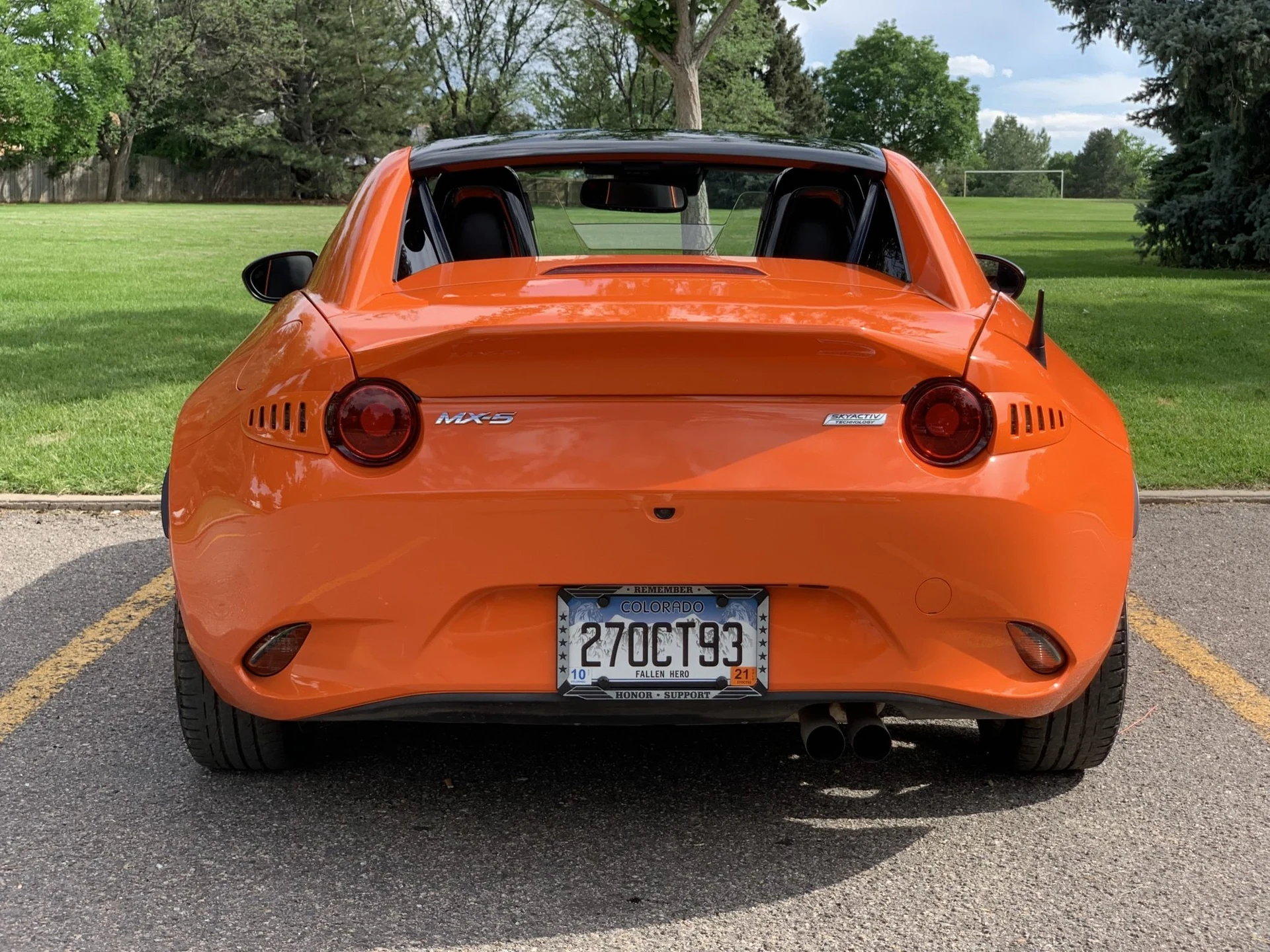 Mazda MX-5 ND RF Boot Lid with ducktail - supplier product photograph