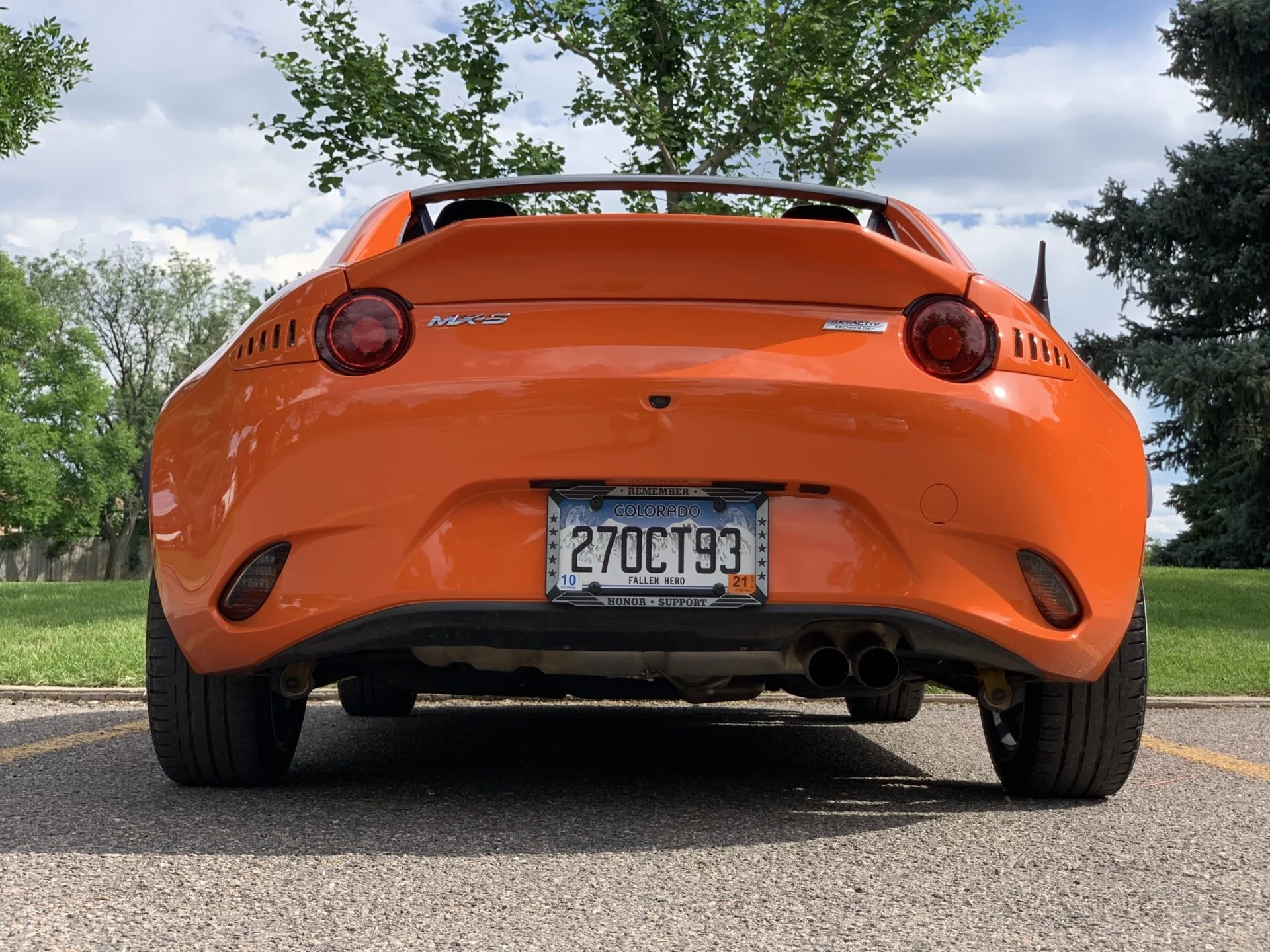 Mazda MX-5 ND RF Boot Lid with ducktail - supplier product photograph