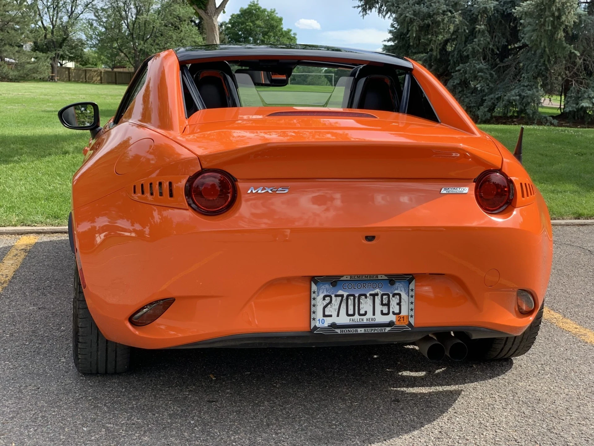 Mazda MX-5 ND RF Boot Lid with ducktail - supplier product photograph