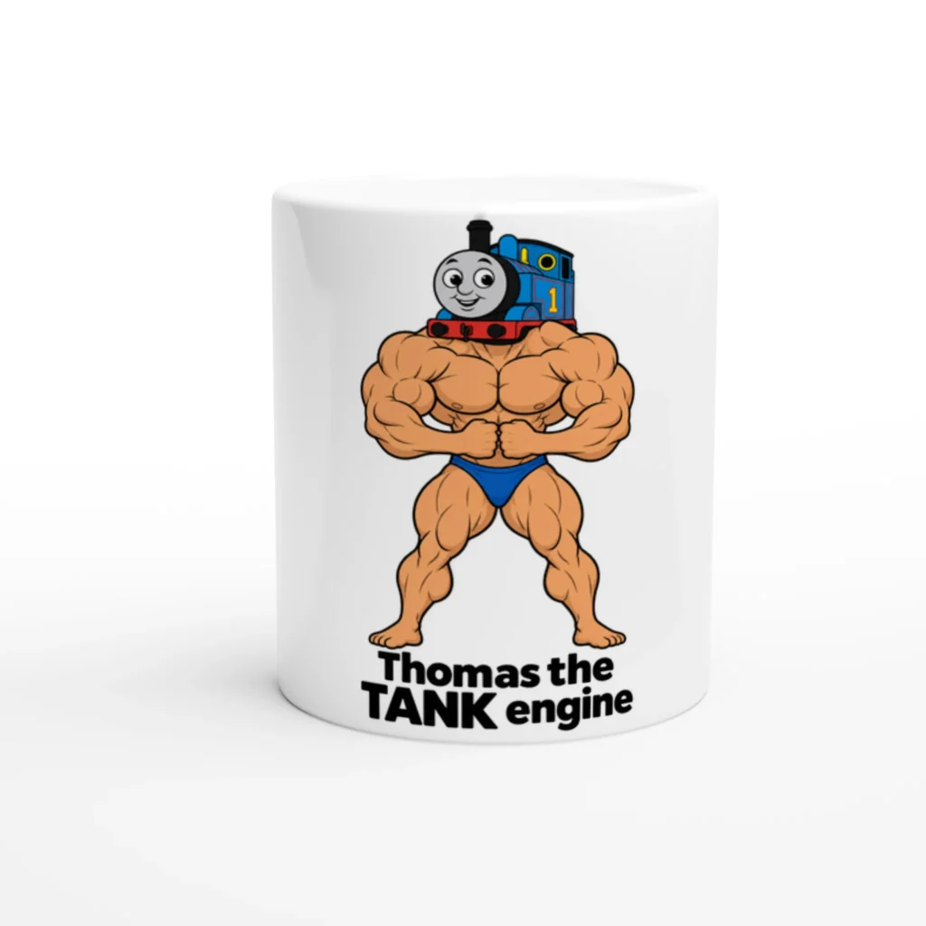 Thomas the TANK Engine - White 11 oz Ceramic Mug - product photo