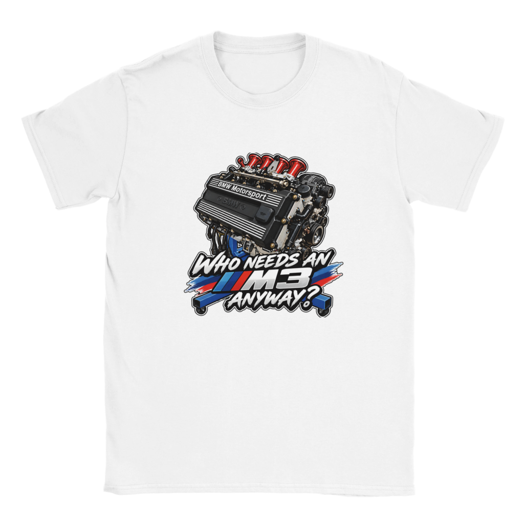 Who Needs an M3 Anyway? - Men's T-Shirt - White - product photo