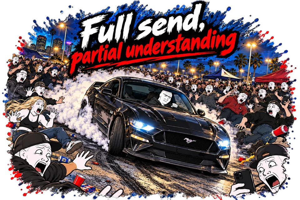 Full Send, Partial Understanding — complete artwork